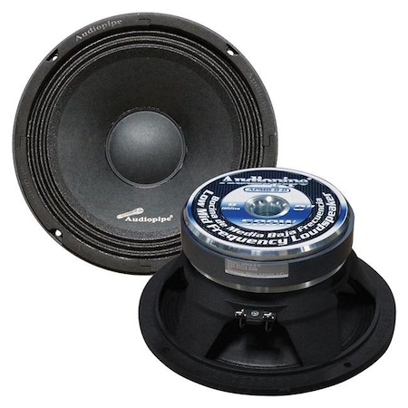 Audiopipe Audiopipe APMB8D 8 in. Midbass 8 Ohm 250W RMS & 500W Max Speaker APMB8D